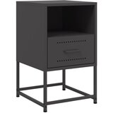 Maison Chic Nočna omarica - Nočna miza črna 36x39x60,5 cm jeklo, (21688541) Cene