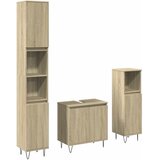  3-dijelni set kupaonskog namještaja boja hrasta sonome drveni | shoptok.hr