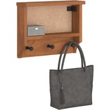 vidaXL Stenski obešalnik za plašče "SANDNES" 45x12x35 cm les borovega | Shoptok.si