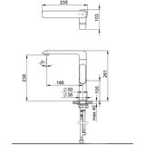 Ravak X070125 Flat vrtljiva kuhinjska armatura | Shoptok.si