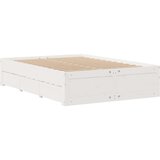 vidaXL Posteljni okvir brez vzmetnice s predali 150x200 cm borovina | Shoptok.si