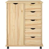  Mobilni ormar Smeđa 63,5 x 39 x 79 cm Čvrsto borovo drvo | Eponuda.com