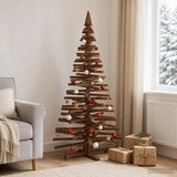  Drveno božićno drvce KOTKA 150 cm Masivna borovina - 150 cm Tamno smeđa završna obrada | shoptok.hr