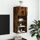TV ormarić s LED svjetlima boja dimljenog hrasta 40,5x30x90 cm | shoptok.hr