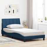  posteljni okvir brez vzmetnice Modra 100x200 cm Tkanina | Shoptok.si