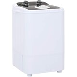 Mini perilica rublja s jednim kadom 4,6 kg Crna i bijela | shoptok.hr