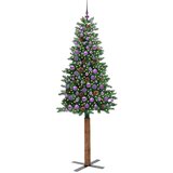  Mršavo božićno drvce Zelena 210 cm PVC i čvrsto drvo bora | shoptok.hr