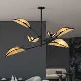 Luster na šipci LOTUS 6xE14/10W/230V crna/bež | Eponuda.com