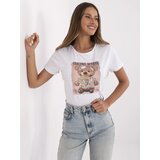 Trendy. ING T-shirt-NM-TS-NG25285.74P-white-beige | Shoptok.si