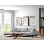Atelier Del Sofa ugaona garnitura Eti Black Left Grey Cene