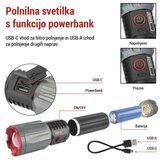  LED Polnilna svetilka kovinska 3000 lm, 5000 mAh | Shoptok.si