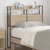 vidaXL Skladiščni naslon Sonoma Oak 90 cm Konstruiran les | Shoptok.si