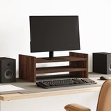 vidaXL Stojalo za monitor rjavi hrast 50x27x20 cm inženirski les | Shoptok.si