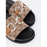 SEASTAR Black and brown flip-flops with decoration | Shoptok.si