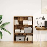 vidaXL Knjižna omara starinski les 80x24x109 cm inženirski les | Shoptok.si