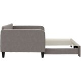  Dnevni krevet na razvlačenje smeđesivi 100 x 200 cm od tkanine | shoptok.hr
