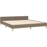  Okvir za krevet s uzglavljem smeđesivi 160 x 200 cm od tkanine | shoptok.hr