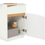 XORA pisalna miza les, leseni material bela, barve hrasta | Shoptok.si