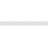  Vjetrobran s 9 panela od tkanine 1200 x 80 cm pješčano bijeli | shoptok.hr