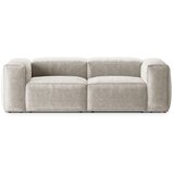Cosmopolitan Design Bež sedežna garnitura iz rebrastega žameta 224 cm Bergano – | Shoptok.si