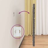  Stensko posteljno vzglavje sivo 106x3x63 cm trdna borovina, (20739322) | Shoptok.si