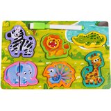  Drvena ploča za igru + Safari Puzzle | Shoptok.si
