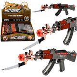  AK47 puška na baterije oružje rekvizit nož dimni efekt svjetla zvukovi Cijene