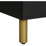  Visoka komoda crna 60 x 33 x 100 cm konstruirano drvo | shoptok.hr