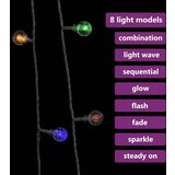  Vilinski rasvjetni lanac 20 m 200 LED šareni 8 funkcija | shoptok.hr