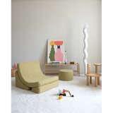 Wigiwama Zelen otroški tabure iz tkanine bouclé – | Shoptok.si