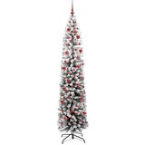 vidaXL Umestno božično drevo Zelena 240 cm PVC in Jeklo in Plastika | Shoptok.si