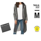  KABANICA REFLEKTIRAJUĆI RUB, BIJELI GUMBI PERLETTI 14219 PROZIRNO-SIVA M | shoptok.hr