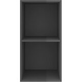  Zidni TV ormarić sjajni sivi 37 x 37 x 72 cm konstruirano drvo | shoptok.hr