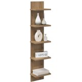  Zidna polica Hrast artisan 22 x 15 x 100 cm Konstruirano drvo - Hrast artisan 1 22 x 15 x 100 cm (5 etaža) | shoptok.hr