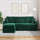 SOFA Tamnozelena 198 x 134 x 80 cm Baršun | shoptok.hr