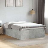 Okvir kreveta boja betona 120x190 cm od konstruiranog drva | shoptok.hr