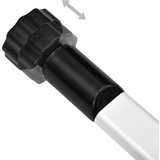 vidaXL Teleskopski garderobni sistem s palicami in polico iz aluminija | Shoptok.si
