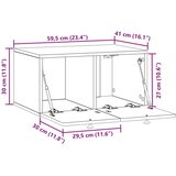 TV Omarica za TV, ki jo lahko montiraš na steno Bela visok sijaj, (5000210208) | Shoptok.si
