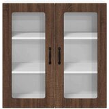  Stenska kuhinjska omarica s polico Rjav hrast 80 x 31 x 80 cm | Shoptok.si