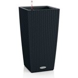 LECHUZA CUBICO Cottage 40 15253 kontejner za biljke grafitno crna u