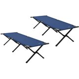  Sklopivi kamperski krevet 2 pcs Plava 193 x 69 x 45 cm | shoptok.hr