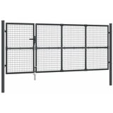  Mrežasta vrtna vrata antracit 350x125 cm pocinčani čelik | shoptok.hr