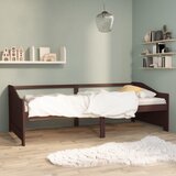  Trosjed / dnevni ležaj tamnosmeđi 90x200 cm od masivne borovine | shoptok.hr