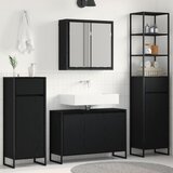  Set namještaja za kupaonicu Zidne Crni hrast Konstruirano drvo | shoptok.hr
