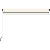 Tenda na ručno uvlačenje s LED svjetlima 450 x 350 cm krem | Eponuda.com