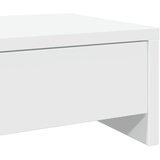  Stalak za monitor s ladicama bijeli 100x27x15 cm inženjerski drvo | shoptok.hr