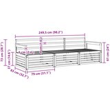  Set vanjskih sofa 3 kom. Prirodna Čvrsto drvo akacije | shoptok.hr