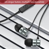 Yesido Stereo slušalke (YH32) - 3,5 mm vtič z mikrofonom, 1,2 m - črne | Shoptok.si