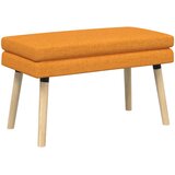  Klupa s dvostrukim slojem Tamno žuta 80 x 40 x 47 cm Tkanina | shoptok.hr