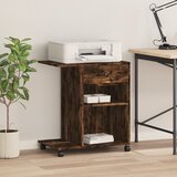  Stalak za pisač s kotačima boja hrasta 60 x 40 x 68,5 cm | Eponuda.com